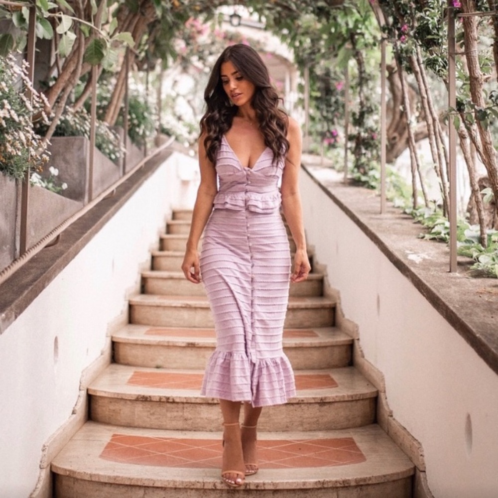 Tularosa Polly Dress in Lavendar XXS